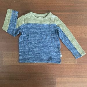 NWT GAP Boy’s Heather Navy Army Green Long sleeve shirt size 4
